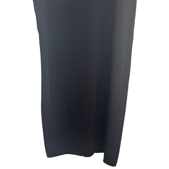 2/$30 XS Zara Sleeveless Black Midi Dress Side Silver Decorative Circles - Picture 10 of 15